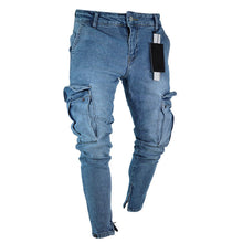 Load image into Gallery viewer, Mens Jeans Denim Pocket Pants