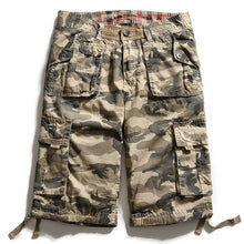Load image into Gallery viewer, Military Camo Cargo Shorts