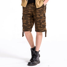 Load image into Gallery viewer, Military Camo Cargo Shorts