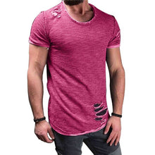 Load image into Gallery viewer, T Shirt Men Casual Short Sleeve Slim Fi