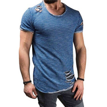 Load image into Gallery viewer, T Shirt Men Casual Short Sleeve Slim Fi